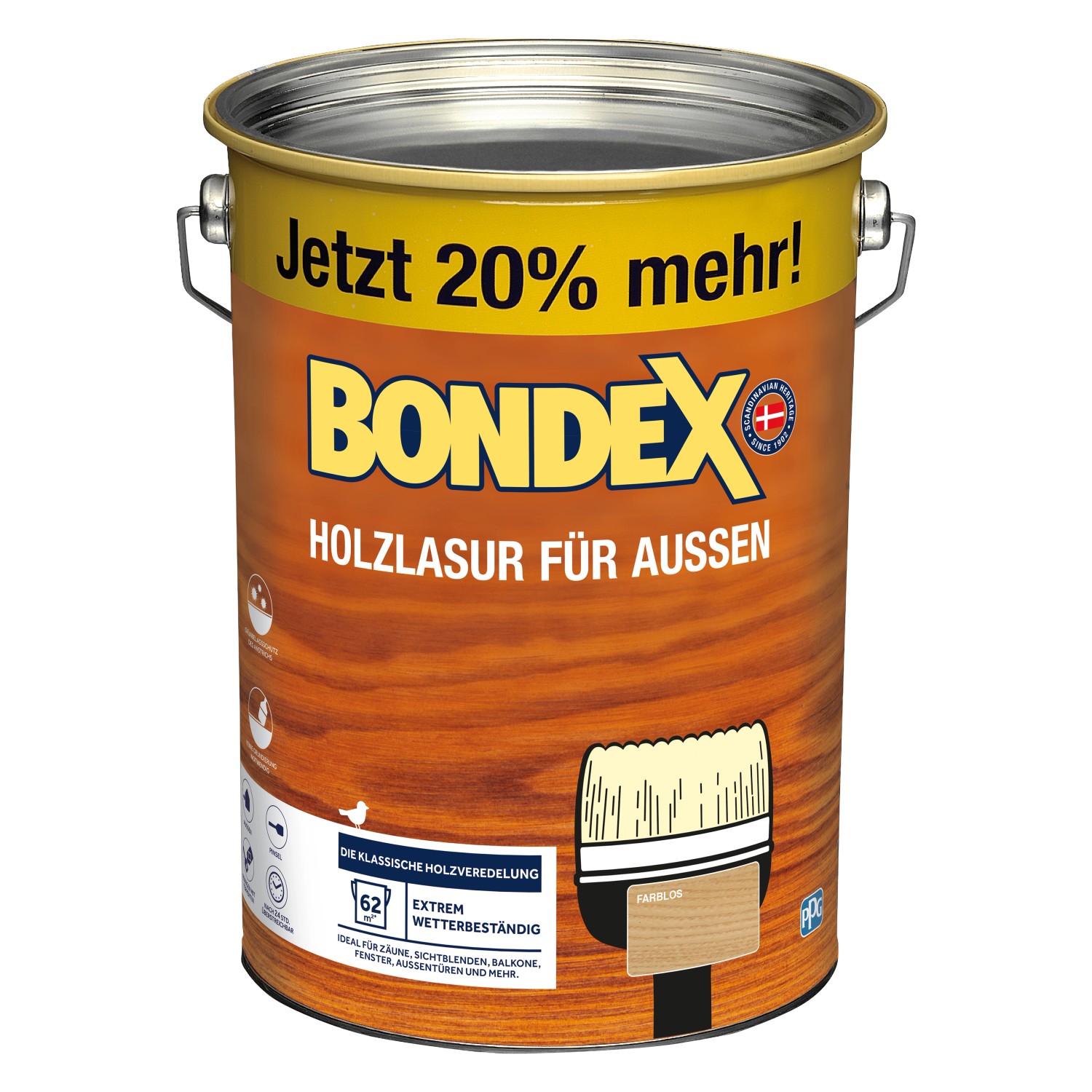 Bondex Holzlasur für Außen Farblos seidenglänzend 4 8 l kaufen bei OBI