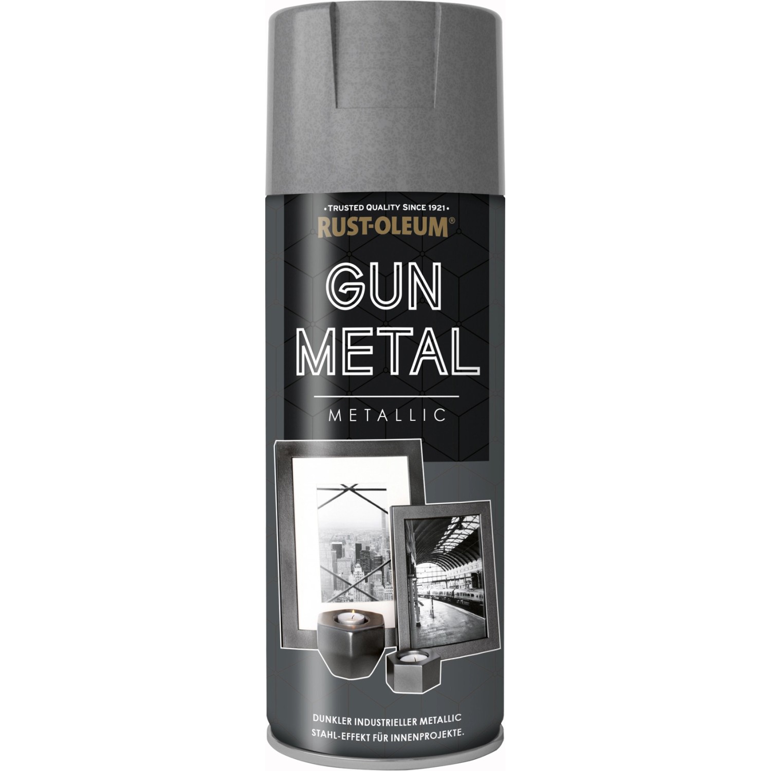 Rust Oleum Metallic Spr Hfarbe Gun Metal Ml Kaufen Bei Obi