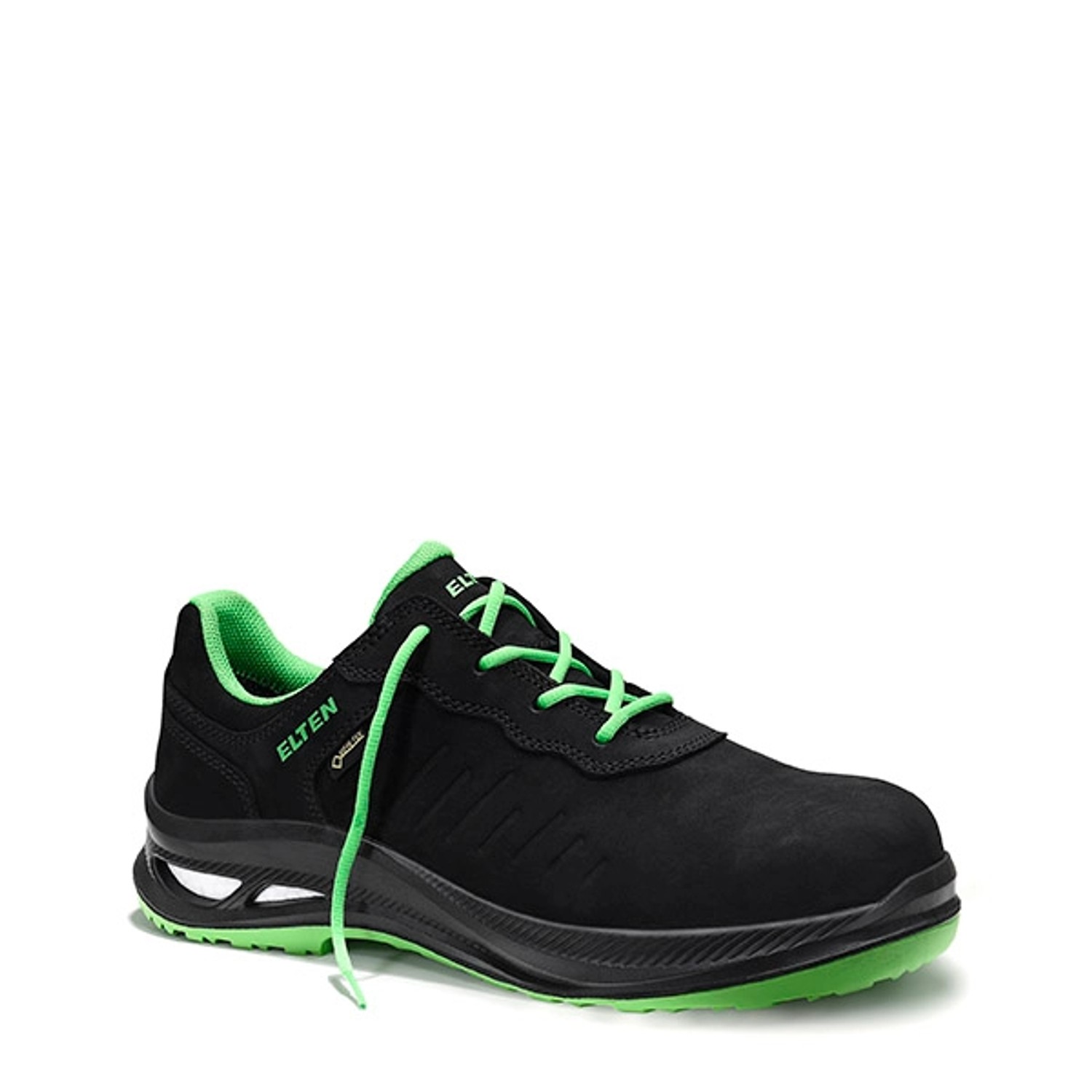 Elten Sicherheitshalbschuh Stewart Xxg Pro Gtx Black Green Low Esd S