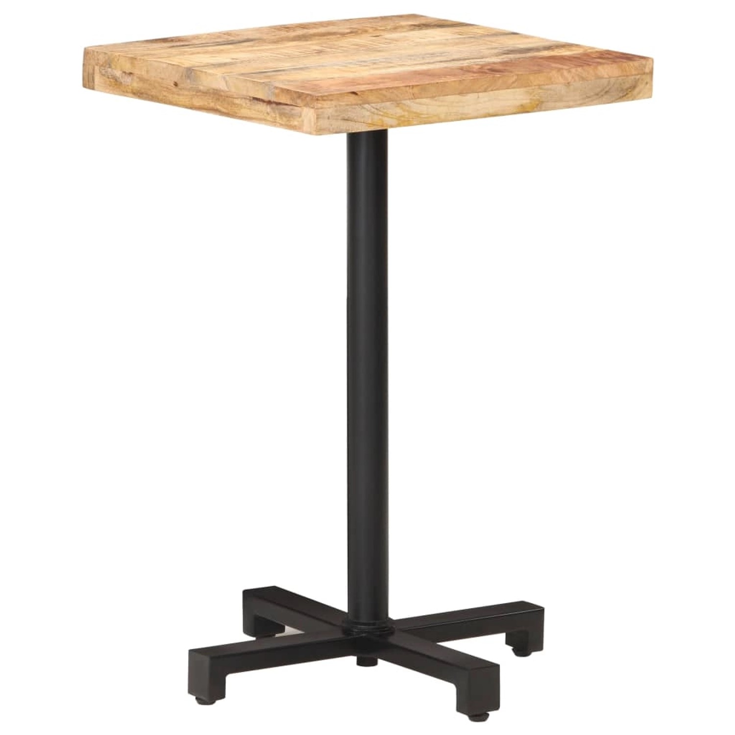 Vidaxl Bistrotisch Quadratisch X X Cm Raues Mangoholz Kaufen Bei Obi