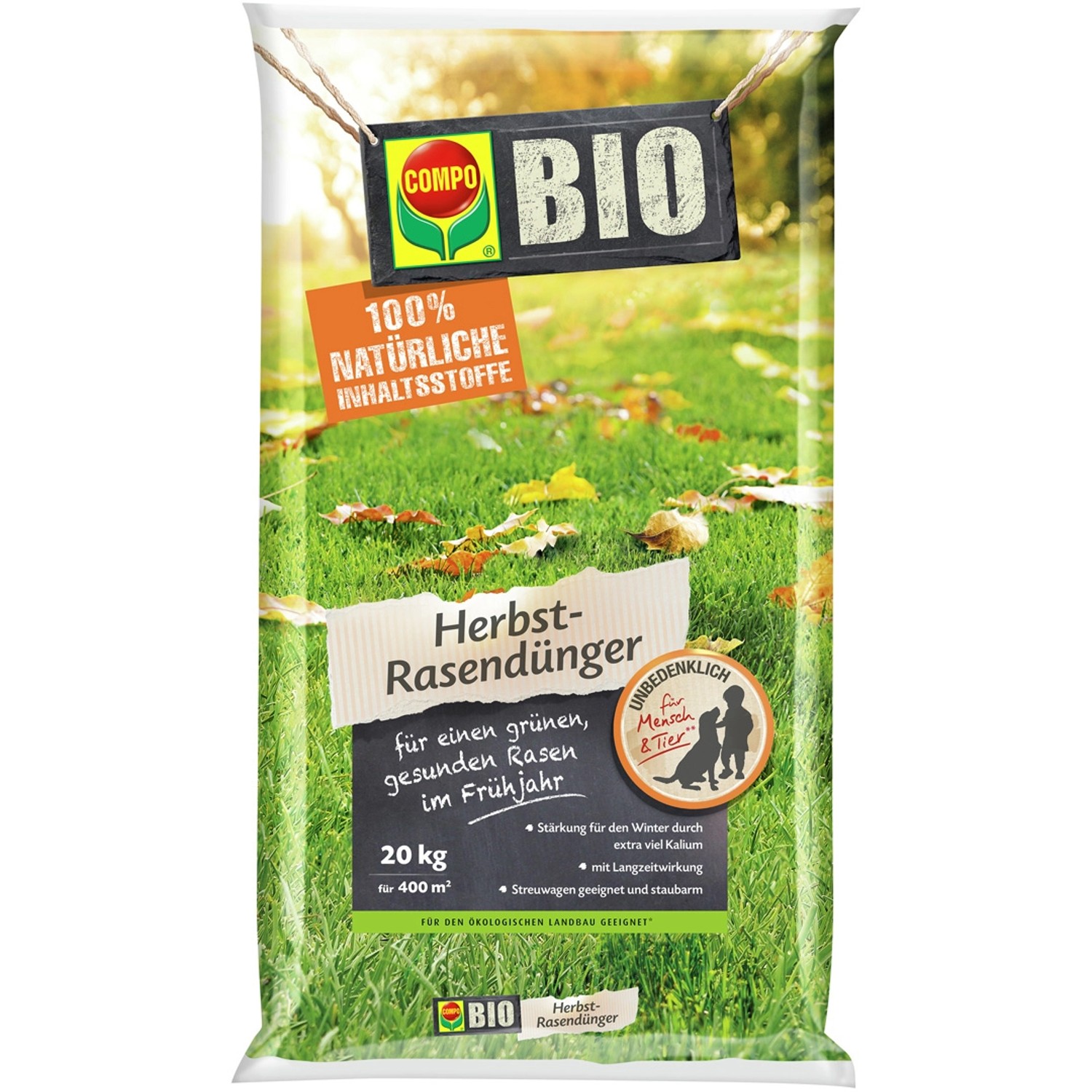 Compo BIO Herbst Rasendünger 20 kg kaufen bei OBI