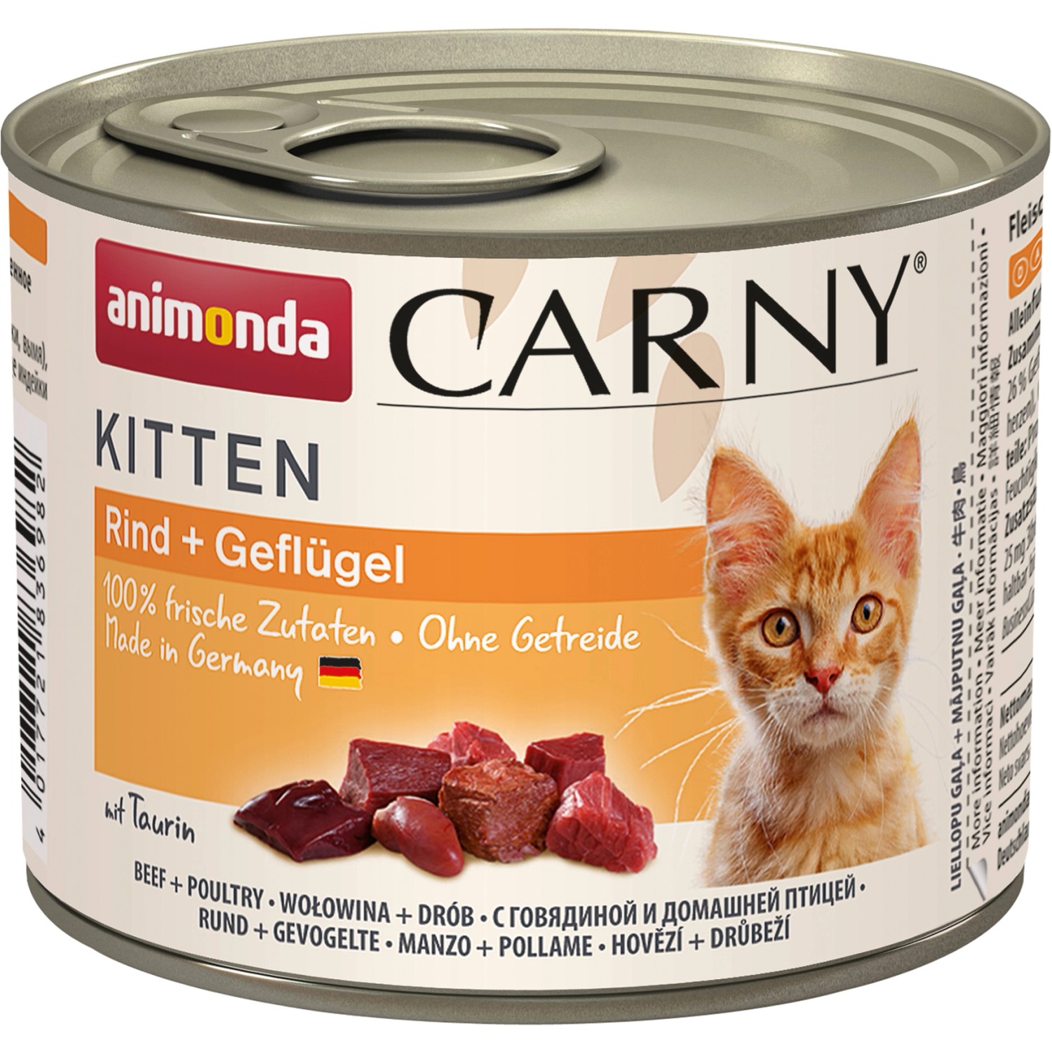 Carny Katzen Nassfutter Kitten Rind und Geflügel 200 g kaufen bei OBI