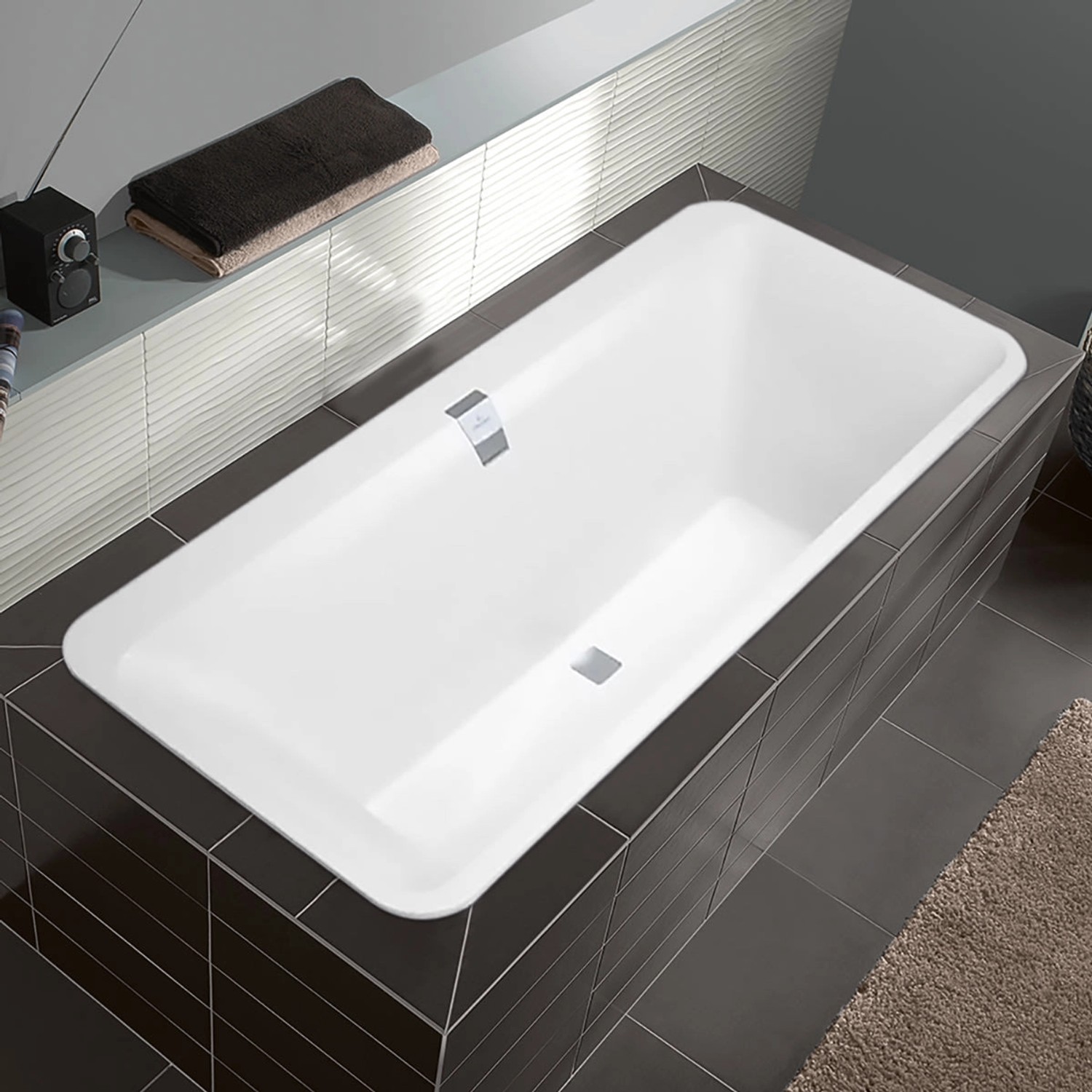 Villeroy Boch Badewanne 180 x 80 cm Squaro Edge 12 Duo Weiß kaufen