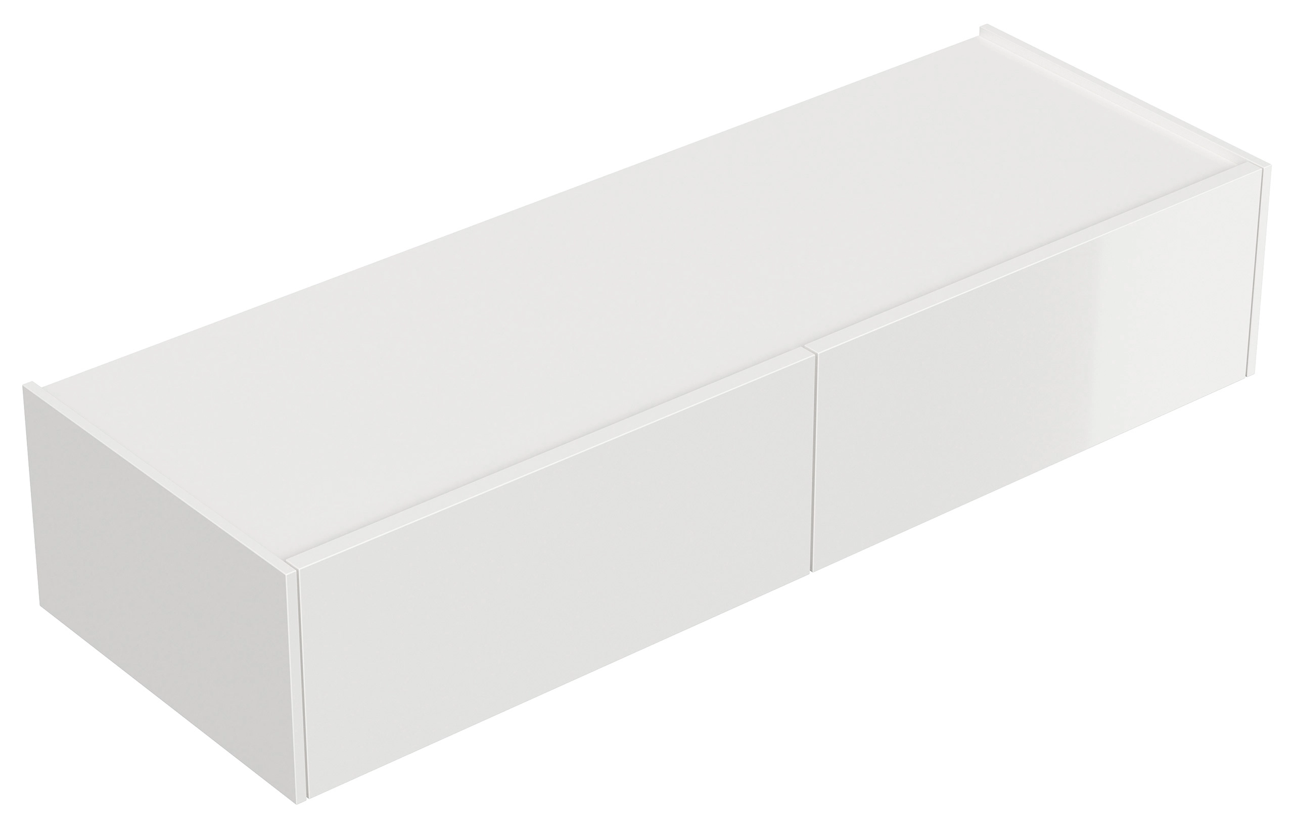 Posseik Hängekonsole Citadien Slimline 2 Schubl 104 x 24 x 37 cm Weiß