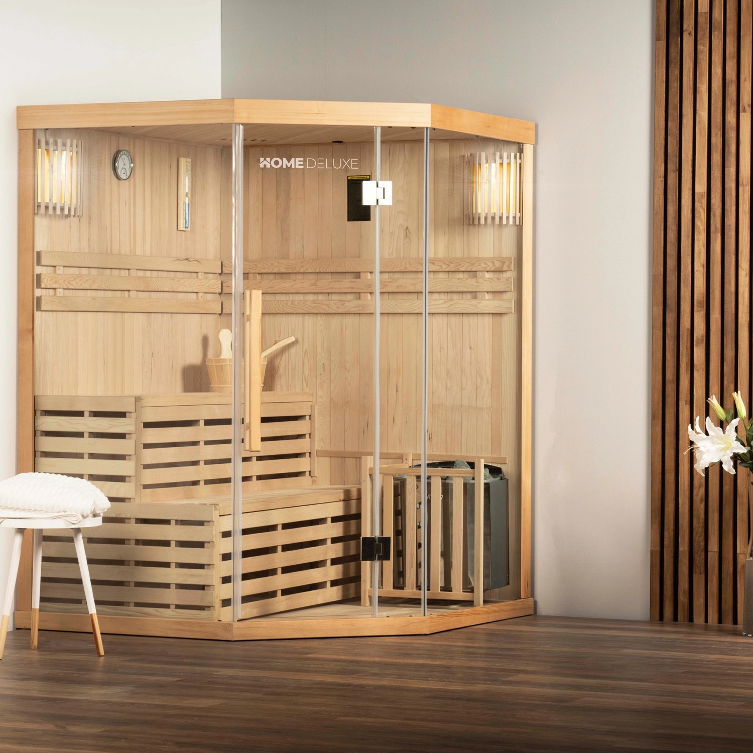 Traditionelle Sauna Skyline Tannenholz Natur Xl Kaufen Bei Obi