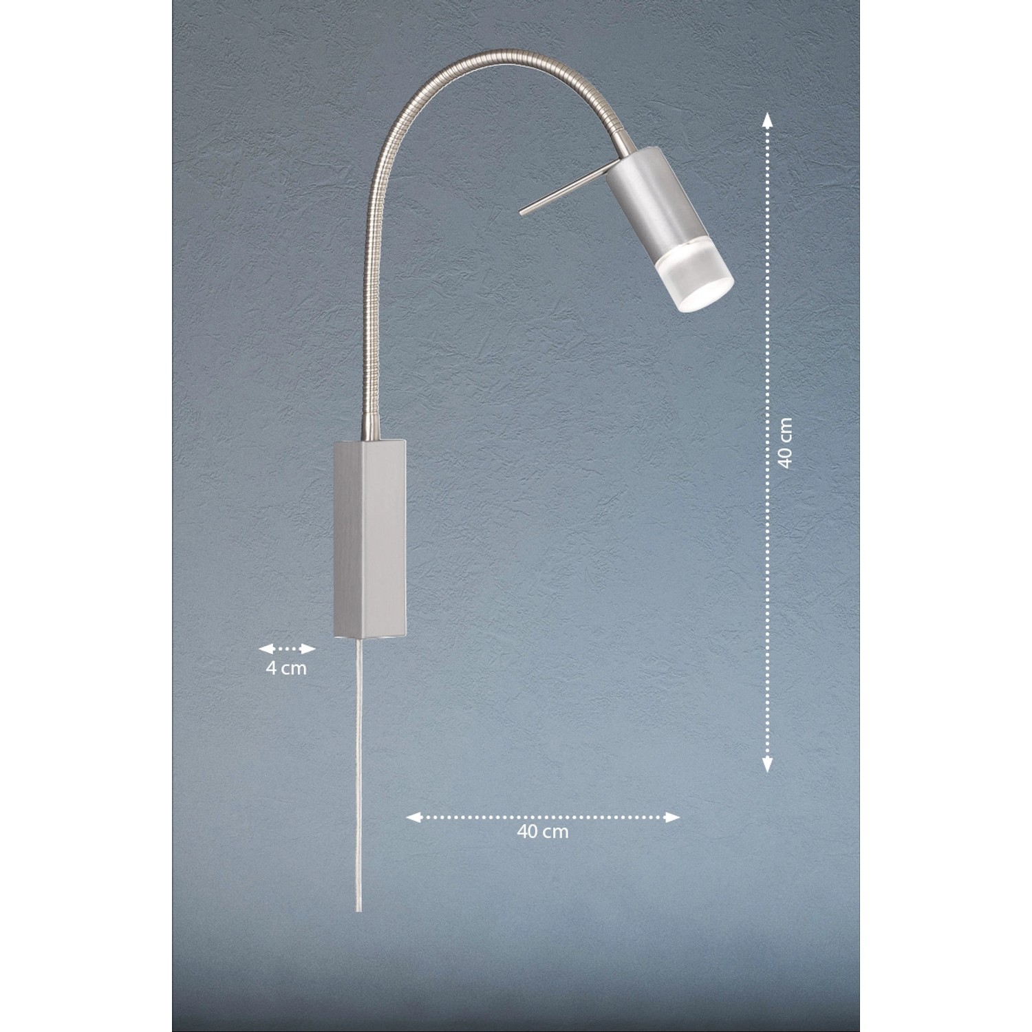 Fischer Honsel Led Wandspot Flex River Nickelfarben Hell Cm Kaufen