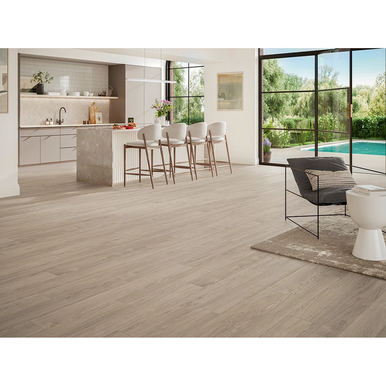 Parador Laminatboden Trendtime Eiche Mont Blanc Grau Matt