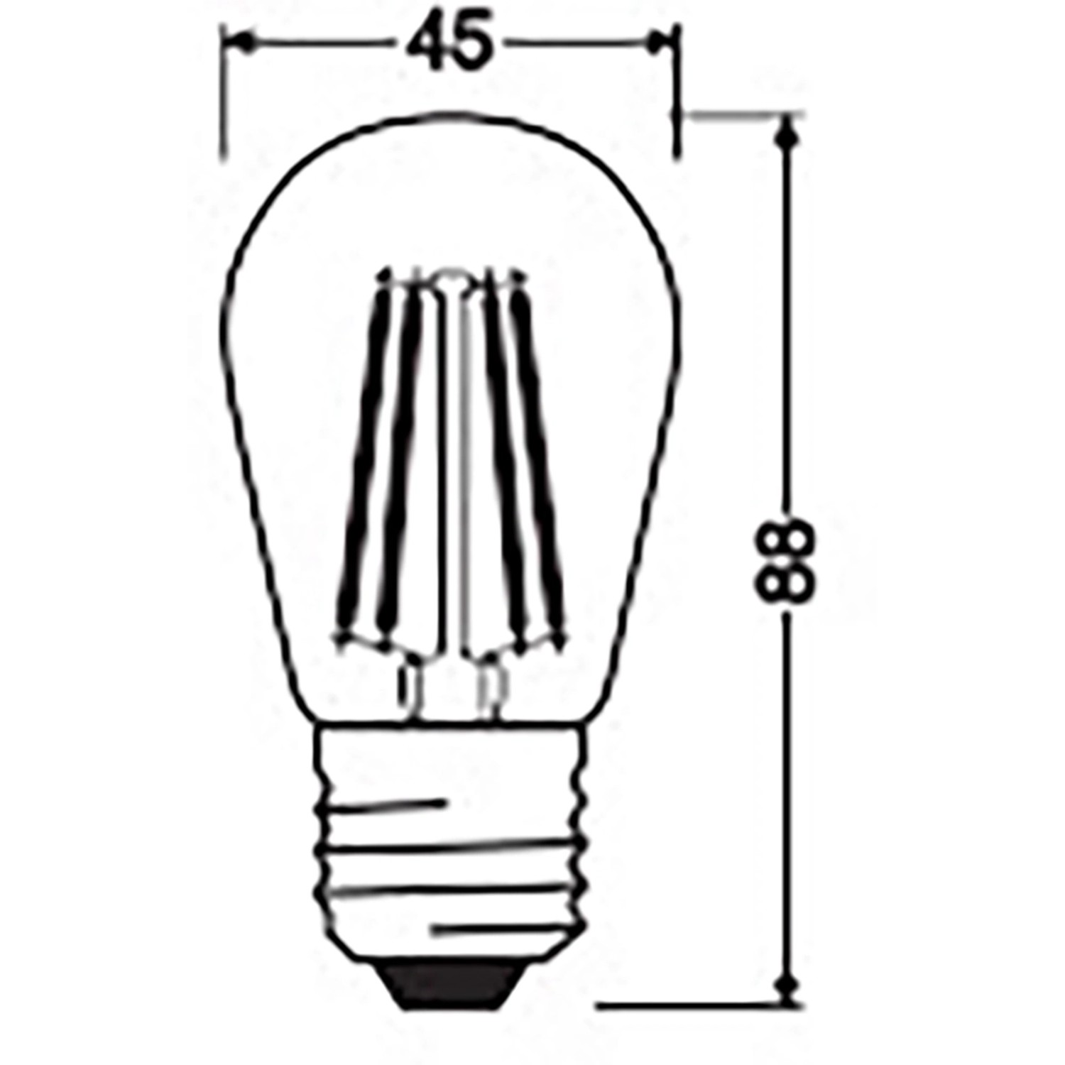 Osram LED Leuchtmittel E27 4 8 W Extrawarm 360 lm EEK G Höhe 8 8 cm