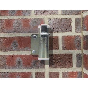 Videx Garden Sonnenschirmhalter, galvanisch verzinkt, zur Wandmontage.