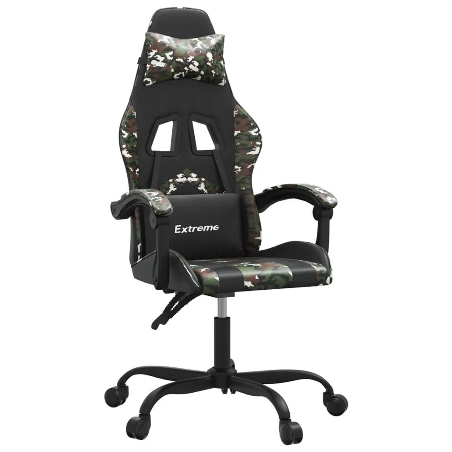 vidaXL Gaming-Stuhl Schwarz und Tarnfarben Kunstleder 3143901