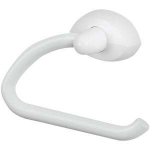 Weißer Spirella Toilettenpapierhalter Lemon zur Wandmontage.