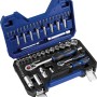 LUX Steckschlüsselsatz STS-59 Comfort, 59-teilig im Koffer. Schlüssel und Bits aus Chrom-Vanadium-Stahl.