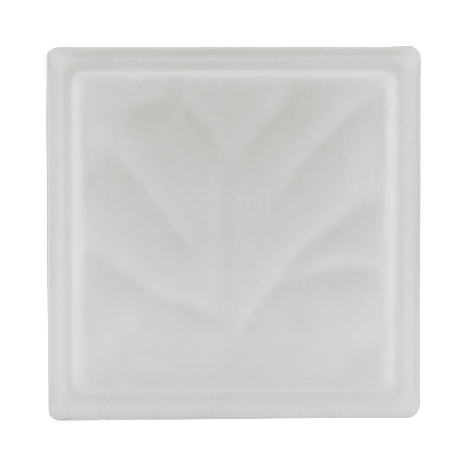 Thermo Glasbaustein Wolke, 2-seitig satiniert, Ug 0,8, 19x19x13,5 cm.