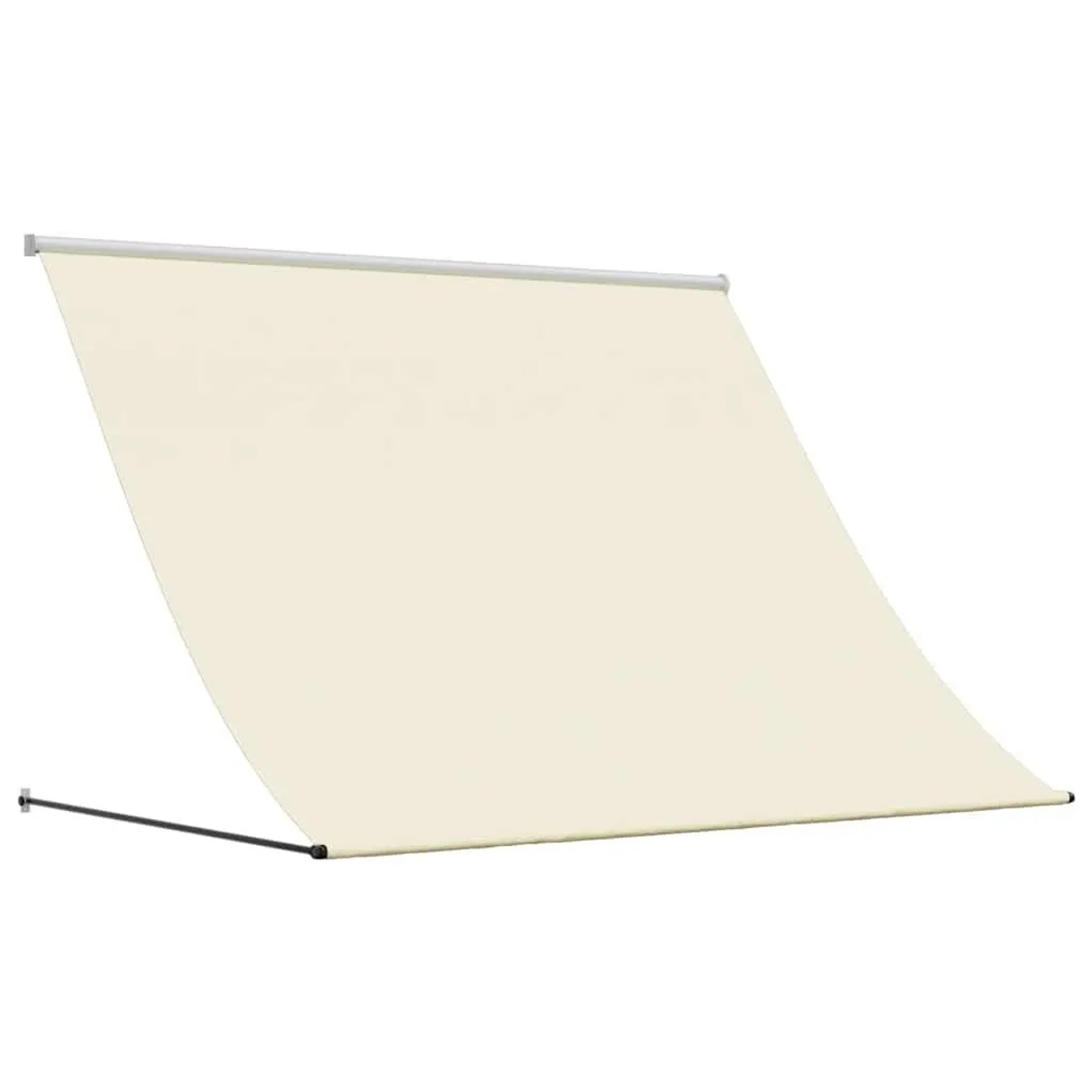 vidaXL Markise Einziehbar Creme 250x150 cm Stoff und Stahl 368760