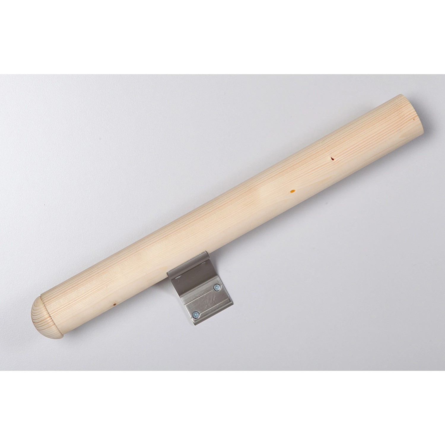 Holzhandlauf Ø 52mm mit Aluminium Konsole (2er Set) zur Wandmontage.