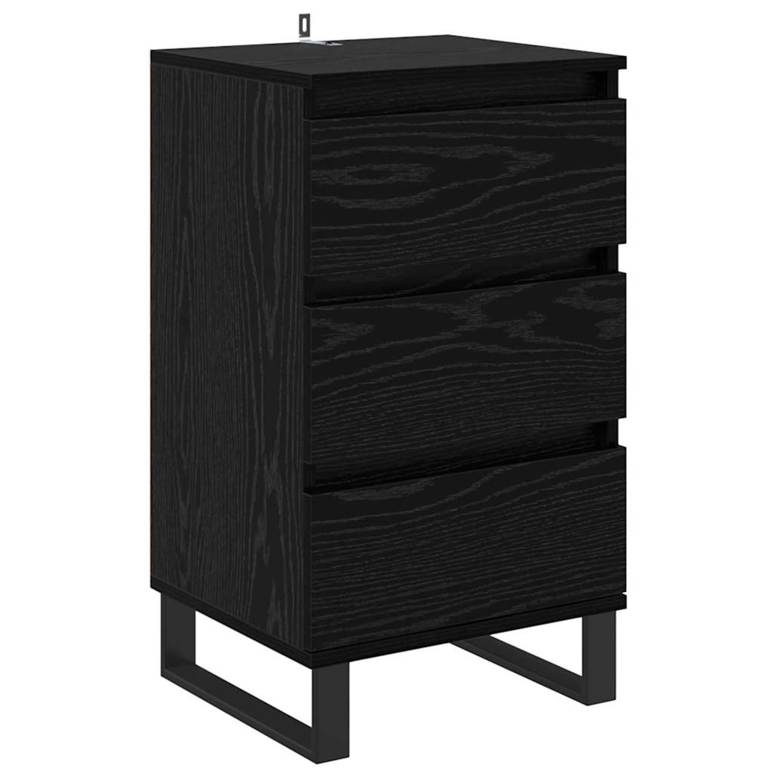 vidaXL Sideboard mit Schubladen Schwarz Eichen-Optik Holzwerkstoff 881716 günstig online kaufen