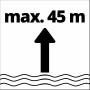 Symbol für max. Eintauchtiefe 45 m für die Einhell Tiefbrunnenpumpe GC-DW 1045 N.