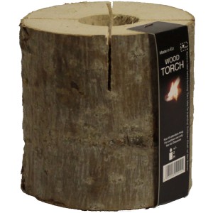 A.H.G. Outdoor Baumfackel aus Holz mit Zitronengrasduft gegen Mücken.