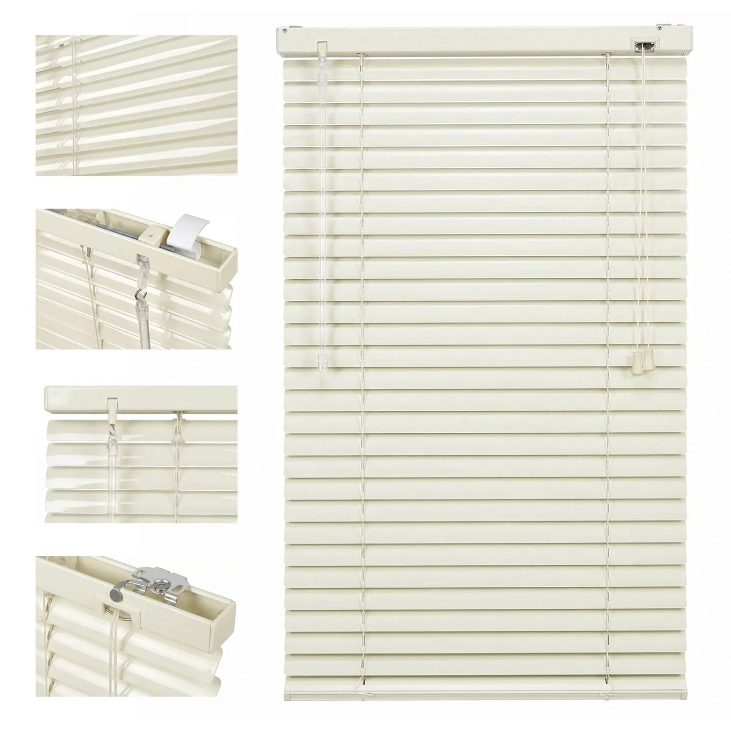 Sekey Aluminium Jalousie 160 cm x 220 cm Creme