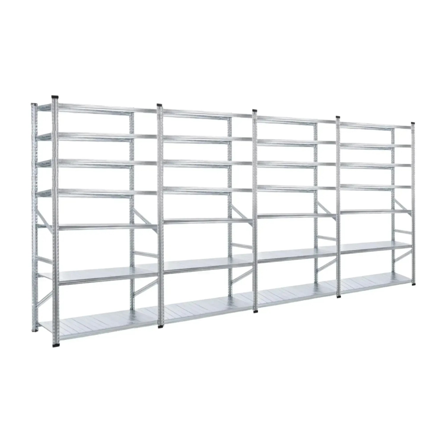 PROREGAL Fachbodenregal Proximo  Stecksystem 250 x 480 x 40 cm 7 Ebenen Beidseitig Verzinkt
