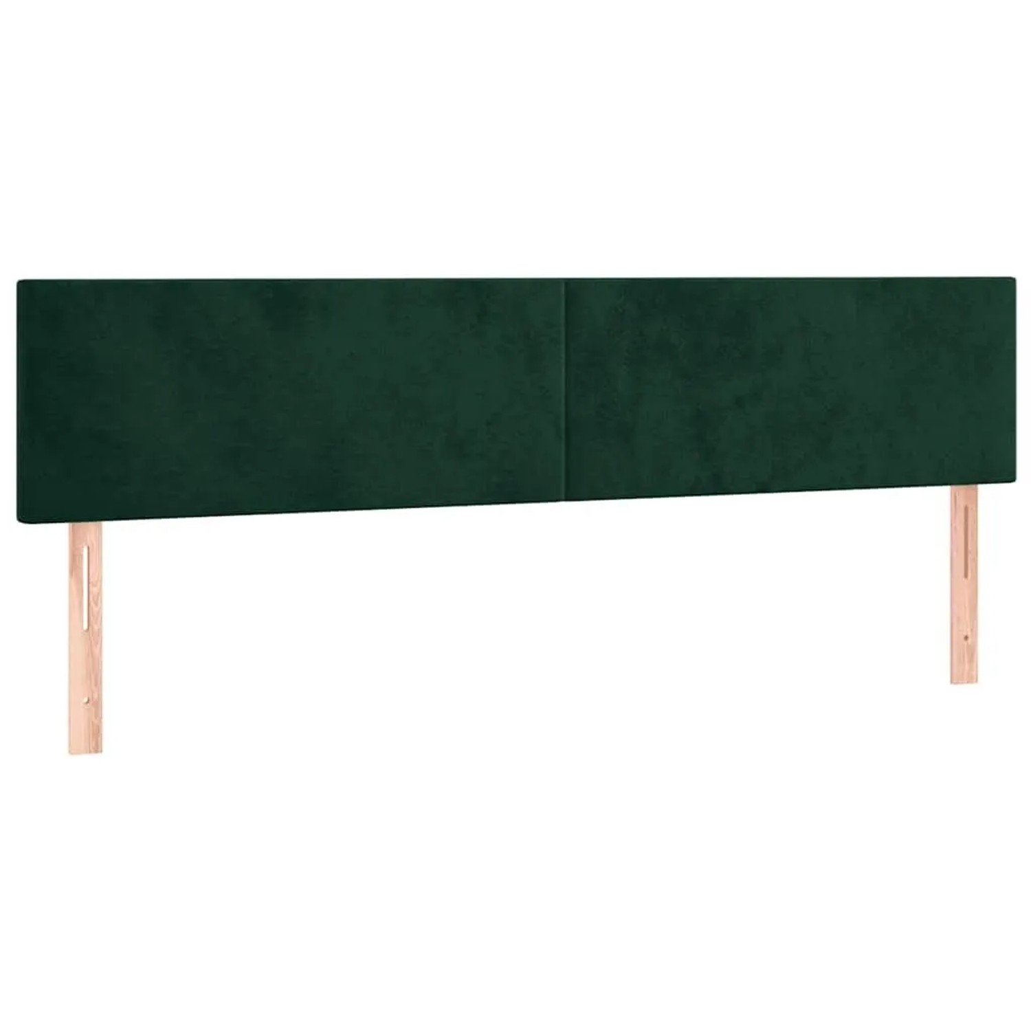 vidaXL Kopfteile 2 Stk Dunkelgrün 90x5x78/88 cm Samt 345841