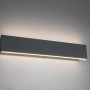 LED-Wandlampe Concha von Trio Leuchten in Anthrazit, 80x47cm, mit warmweißem Licht.