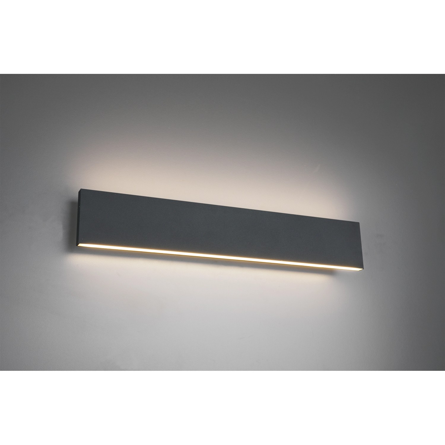 Trio Leuchten LED-Wandlampe Concha Anthrazit 80 cm x 47 cm günstig online kaufen