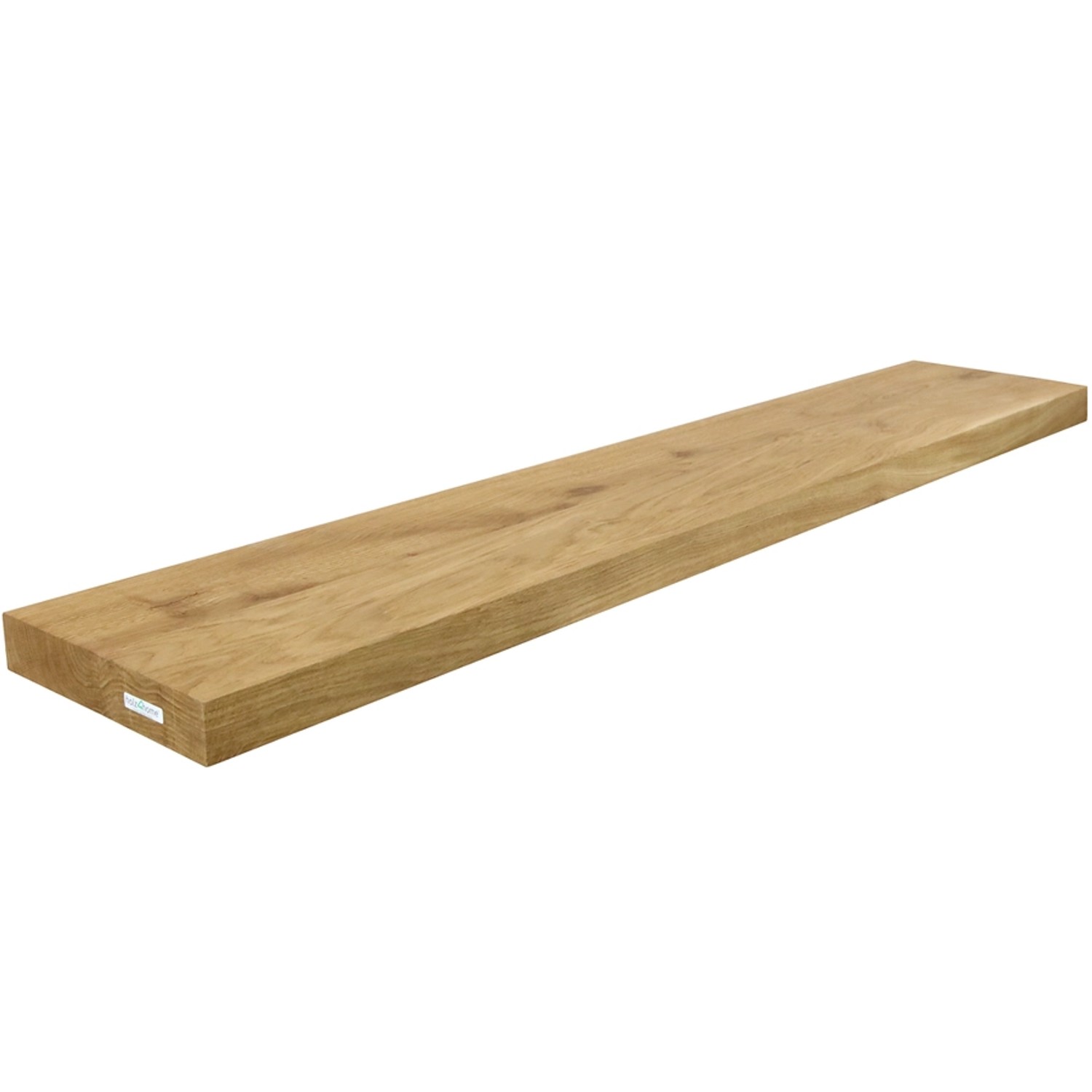 holz4home Schwebendes Wandregal aus Eiche 120cm Ohne Baumkante Natur günstig online kaufen