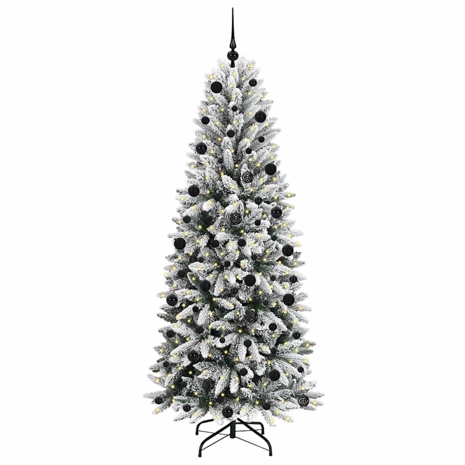 vidaXL Künstlicher Weihnachtsbaum mit 300 LEDs Weiß 78 x 78 x 210 cm 3396058