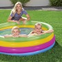 Bestway Planschbecken Swim Squad mit Kindern im Garten, Ø 157x46 cm.