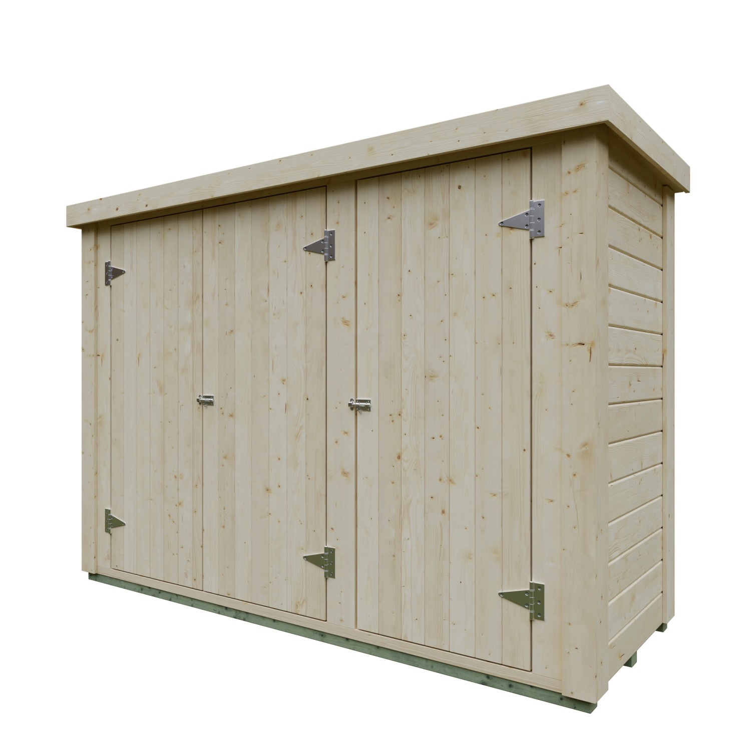 Kiehn-Holz Gartenschrank KH-TS 28-002 Natur Unbehandelt 231 cm x 85 cm günstig online kaufen