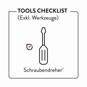 Abbildung einer WC-Bürstengarnitur von baliv, schwarz matt, mit Papierhalter.