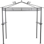 Siena Garden Grillpavillon BBQ, taupe, 244x127cm, mit Ablagen für Grillzubehör.