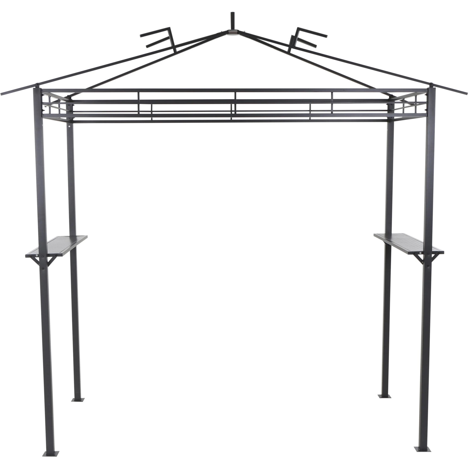 Siena Garden Grillpavillon BBQ, taupe, 244x127cm, mit Ablagen für Grillzubehör.