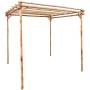 vidaXL Bambus Pergola, 170x170x220 cm, Rankhilfe für Garten und Terrasse.