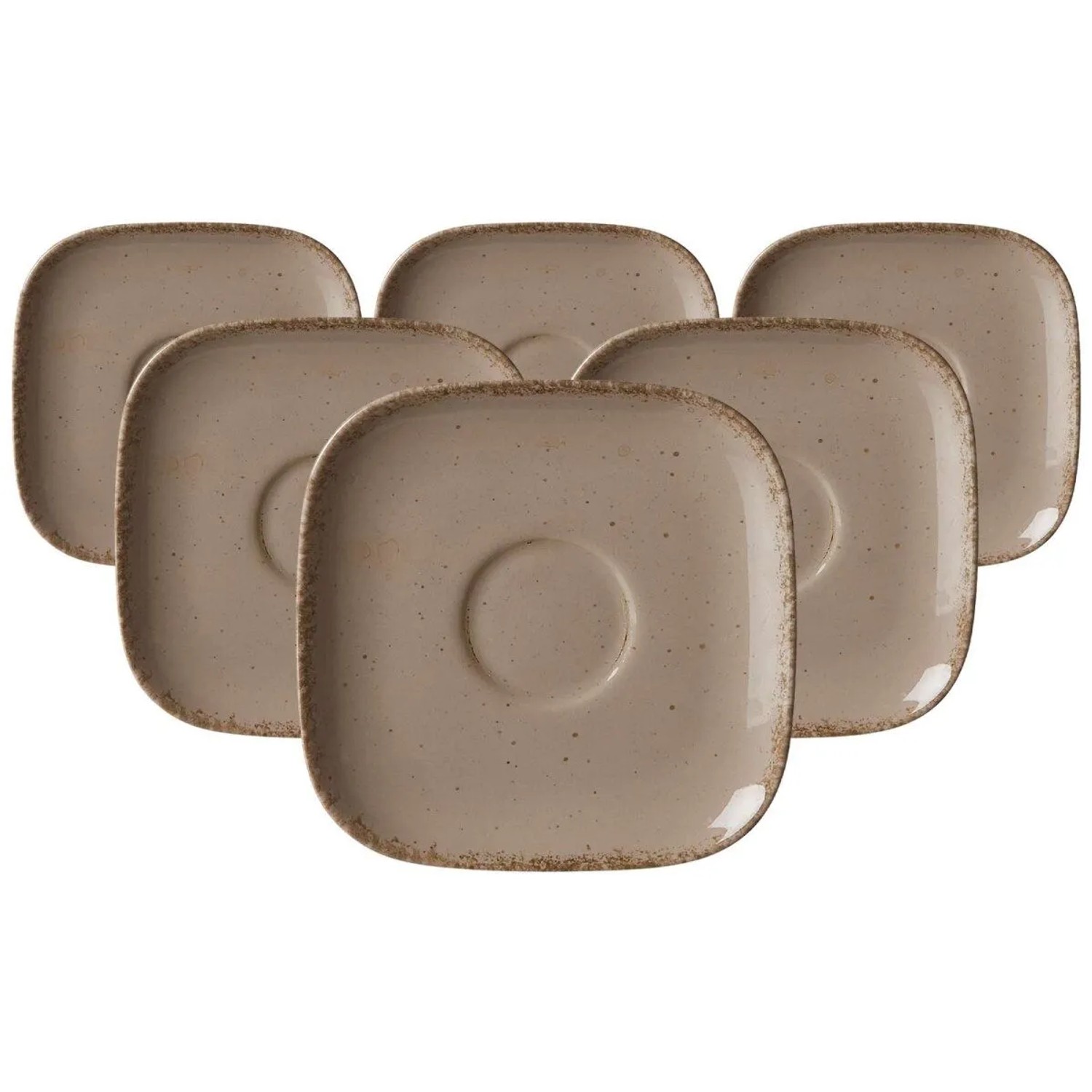 Ritzenhoff & Breker Casa Kaffeeuntertasse 13,5 cm 6er Set Nougat
