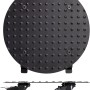 Schwarzer Wagner Pflanzenroller GH 7007 Ø 30 cm mit Noppenstruktur und Rollen.