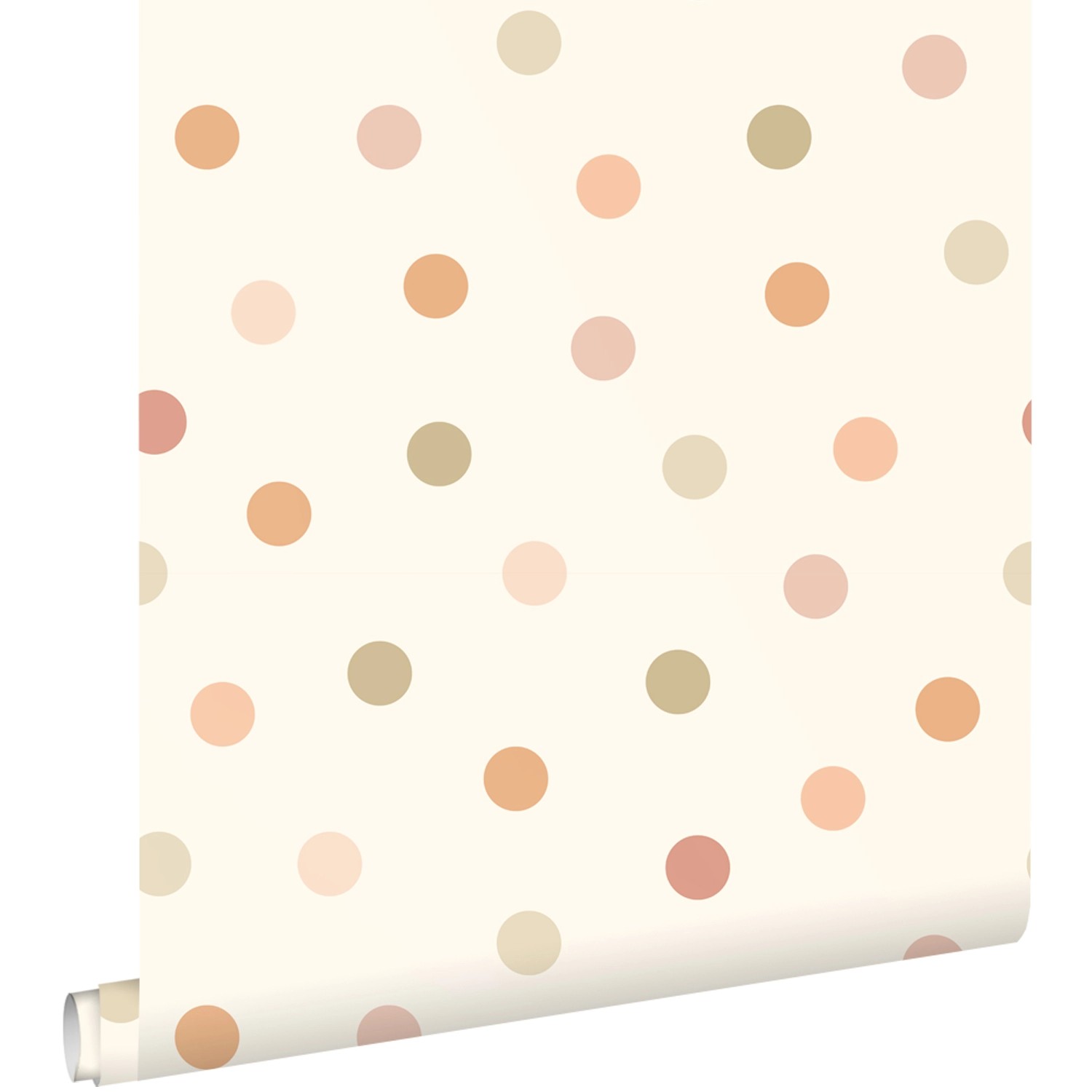 ESTAhome Tapete Punktmuster Beige und Mehrfarbig 50 x 900 cm günstig online kaufen