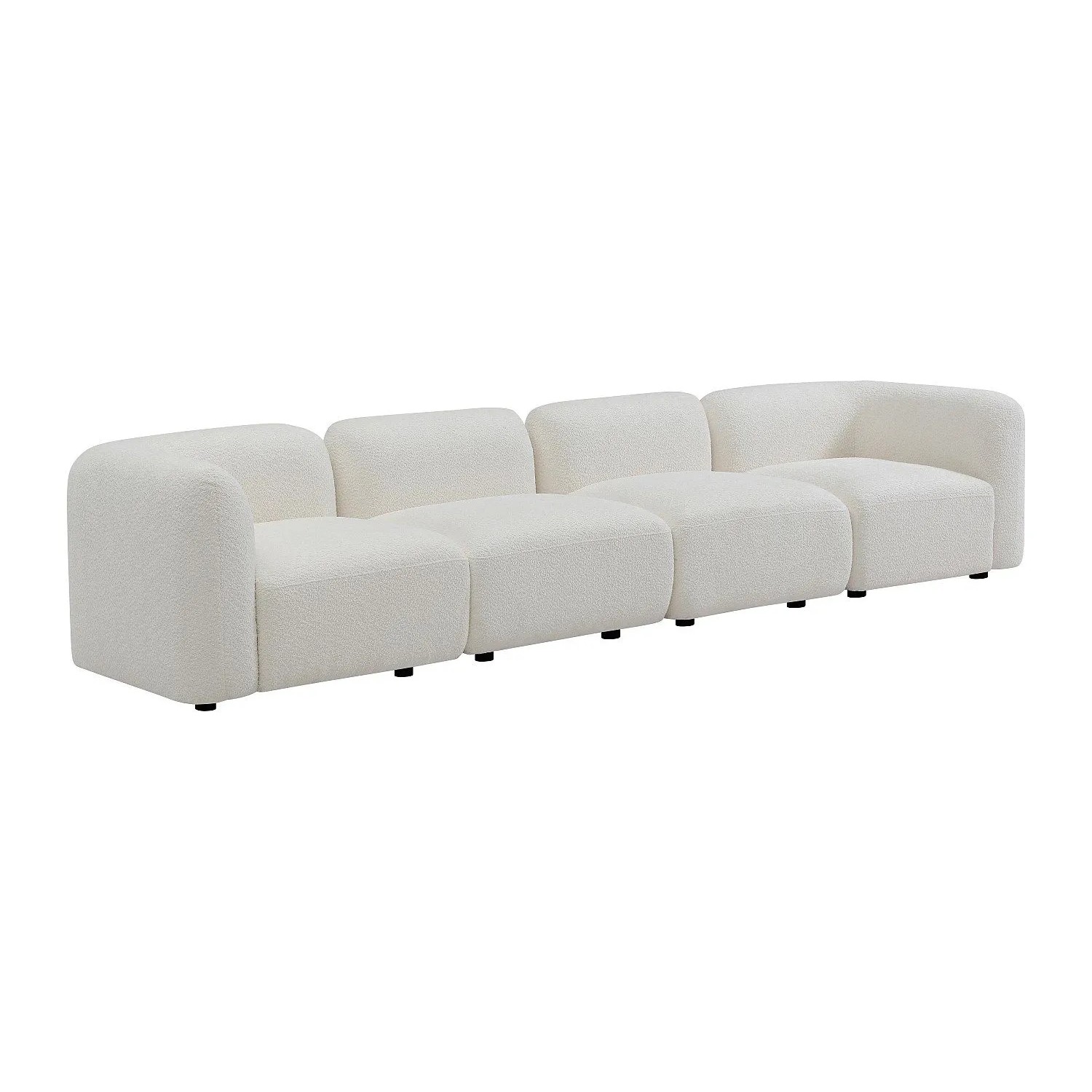 Vente-unique Modulierbares Sofa Danepi Gebrochenes Weiß 348 cm