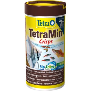 TetraMin Crisps Fischfutter-Granulat, 250ml Dose für Zierfische im Aquarium.