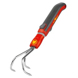 Wolf-Garten Grubber mit Stiel multi-star, rot/grau, für Kombisysteme zur Bodenlockerung.