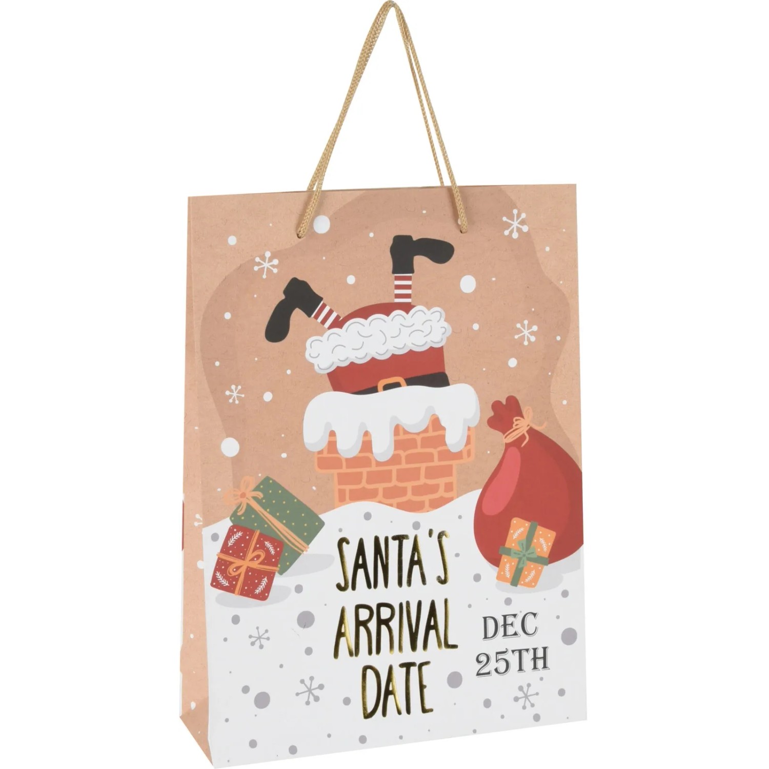 Weihnachtsdekoration Geschenktasche XL 4-fach Sortiert
