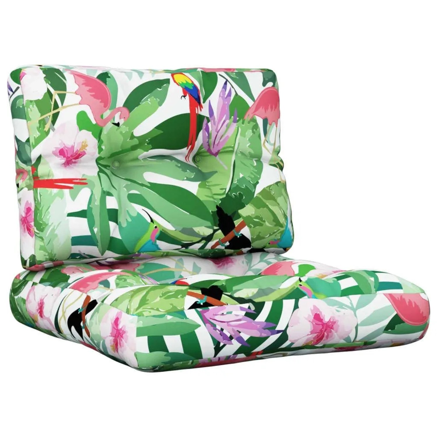 vidaXL Palettenkissen 2-Tlg Mehrfarbig Stoff 360662