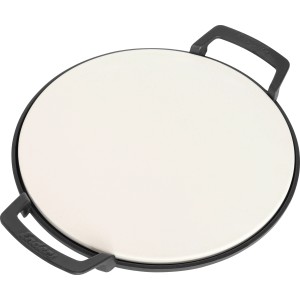 Enders Pizzastein Switch Grid aus Keramik mit Griffen für knusprige Pizza vom Grill.