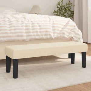 vidaXL Sitzbank Creme 100x30x30 cm Stoff 346649