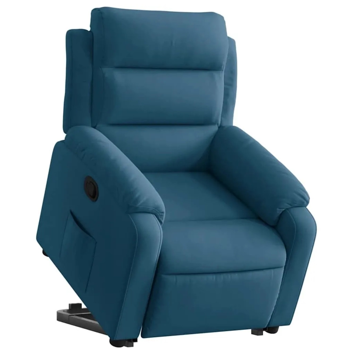 vidaXL Relaxsessel mit Aufstehhilfe Blau Samt 3205102 günstig online kaufen