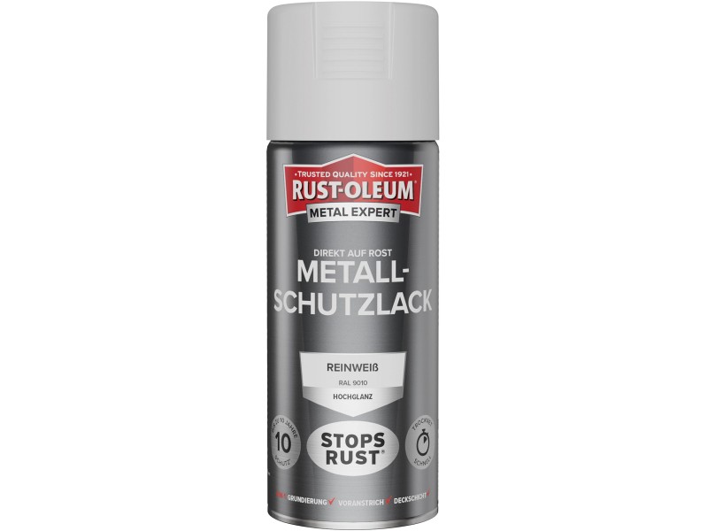 Rust-Oleum Metallschutzlack Hochglanz Sprühfarbe RAL 9010 Reinweiß 400 ml  kaufen bei OBI