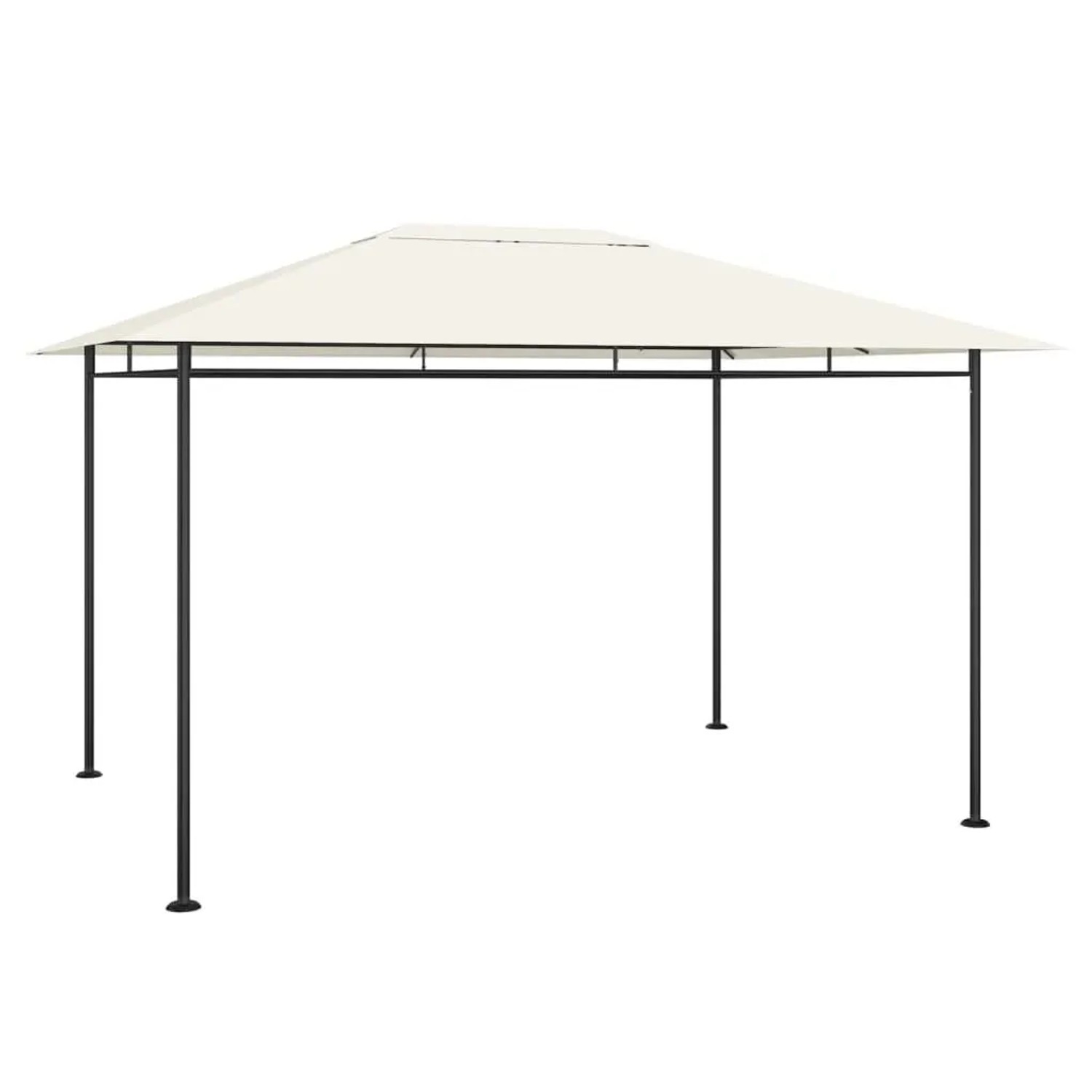 vidaXL Pavillon 384x281x270 cm Creme 180 g/m² 313921