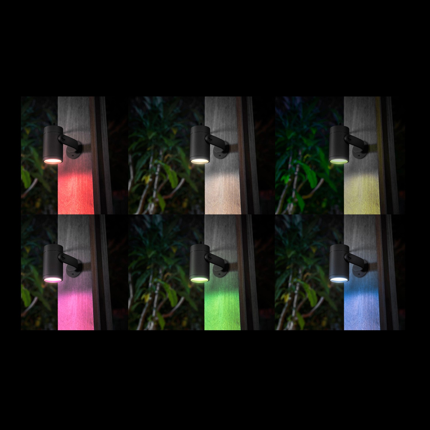 Philips Hue LED-Spot Lily White Ambiance Color Basis-Set Schwarz 3-flammig 