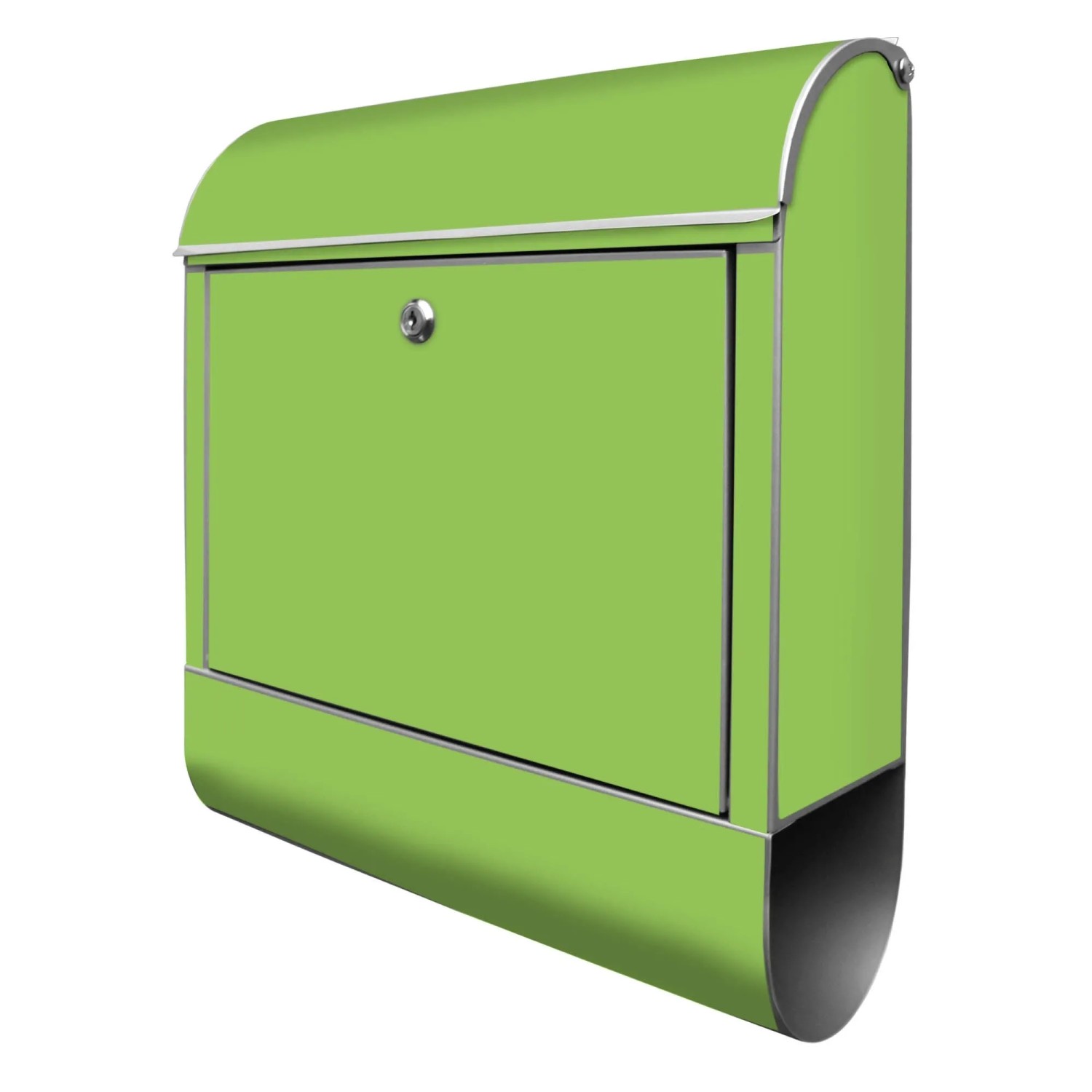 Banjado Design Briefkasten Silber Pulverbeschichtet 39x47x14cm 2 Schlüssel günstig online kaufen